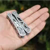 Metal Multi Function Plier Mini Folding Tongs With Screwdriver Filer Knife Opener Outdoor Survival Equipment Hand Tool Pliers VT0916