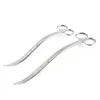 Aquarium Fish Tank Aquatic Plant Cleaning Tools Tongs Scissor Long Stainless Steel Wave Scissor Curved ZC1692