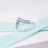 Großhandel - Wunschring für Pandora 925 Sterling Silber eingelegter CZ-Diamantschmuck eleganter Ring Mode Damen Einzelstück mit Originalverpackung