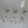 4.5 Inch Mini Glass Bong Dab Rig hookah With Free Bowl Colorful Small Pyrex Recycler smoking Water Pipes Oil Rigs ash catcher