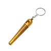 Colorido Mini Key Ring Finger tubo portátil Fumar Design Inovador Fishbone Pipe Thread alta qualidade Tobacco Tool Holder bolo quente