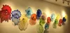 Hot Sale Hand Blown Glass Plates for Wall Decoration Style Multicolor Murano Glass Hanging Plates Wall Art Customized Color Size