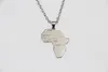ZRM mode Hip Hop charme bijoux africains femmes/hommes cadeau à la mode afrique carte pendentif collier 30mm * 37mm