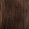 Woodfestival Neat Bangs Fluffy Long Wig Cosplay Black Brown Lin Gul Syntetisk Paryk Party Daily Wear