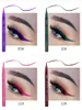 Qibest 12 Kleur Eyeliner Vloeistof Waterdicht Gemakkelijk te dragen Make-up Matte Eye Liner Blue Red Green Green Gold Brown Eyeliner