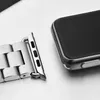 Bracelet en acier inoxydable pour Apple Watch 42mm 38mm Series 3 2 1 Bracelet en métal Bracelet à trois maillons pour iWatch Series 4 5 Taille 40mm 44mm