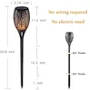 LED Fluring Flames Latarka Lights Solar Torch Light Outdoor Wodoodporna Wystrój Krajobrazowy Oświetlenie na Yard Ogród drogi Driveway C7281