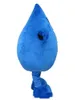 2019 Rabattfabrik En blå vuxen vattendropp Mascot -kostym för vuxen att bära för 294B