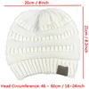 Brand Hiver Pony Tail Hat Adult Adult Warm Treed Hat Sports décontractés Chapeaux de laine épaissis Crochet Ski Baseball Coup de couleurs solides DBC1479218