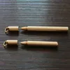 0.5mm estilo Longo e curto caneta de assinatura de Bronze puro Cobre Canetas Esferográficas Caneta Esferográfica Para O Estudante de Escritório Coletar presente de Casamento