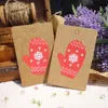 Украшения счастливого рождества подарок Kraft Paper Tags Santa Claus Paper Hang Tag Tag Snowflake Tree Decor Decor Diy Label Lag Tags 4 5x7cm