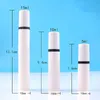 5ml 10ml 15ml Refillable White Airless Lotion Pump Bottle with Plastic Black Pump Cosmetic Packaging Vacuum Bottle F3644