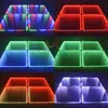 2Pcs Hot Sell DMX 3D Time Tunnel RGB LED Light Dance Floor For Nightclub Wedding