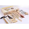 Repair Box Toy Building Multifunctional Woodworking Wooden Tool Kit Pretend Play Set Professional Repair Tool Toy For Kid