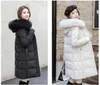 Kvinnor Vinterjacka Dam Real Raccoon Fur Collar Duck Down Inside Warm Coat Femme med all tagg Slim Fit Outdoor Parka