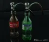 Sprite Bottiglie d'acqua di Coca Cola, Bong di vetro all'ingrosso Bruciatore a nafta Tubi di vetro Tubi di acqua Tubo di vetro Impianti petroliferi Fumatori Spedizione gratuita