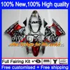 포 바디 KAWASAKI ZX600 600cc의 ZZR600 2005 년 2006 년 2007 년 2008 차체 광택 블랙 219MY.4 ZX600CC ZZR600 ZZR 600 05 06 07 08 전체 페어링