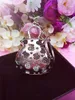 2pcs por lote bolsa de cristal bolsa chaveiro pingente encantos strass caso telefone celular diy liga decoração