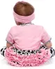 Simulación de 22 pies del bebé el dormir con el modelo de la vaca ropa de color rosa mini material durable y seguro lindo de silicona