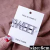 Women Girls Rhinestone Letter Hair Clip Multi Style Bling Bling Letter Barrettes Gift for Love Girlfriend Fashion Hair Accessories