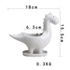 Dinozaur soczysty garnek ceramiczny ogrodnictwo kreatywny doniczka szkliwa kreskówka zwierzę prezent blat ornament domu ogród wystrój