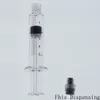 Nieuwe Luer Lock Spuit met 15G TIP HOOFD 5 ml (grijze zuiger) Injector voor dikke CO2-oliepatridges tank Clear Color Sigaretten Atomizers