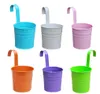 Colorido Pendurado Vaso De Flores Gancho Vasos De Parede Suporte De Flores De Ferro Varanda Plantador de Jardim Decoração de Casa Vasos de Plantas Suporte de Flores Suprimentos de Jardim