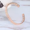 Unisex Bangle Fashion Magnetic Brass Rose Gold Bangle Healing Bio Therapy Arthritis Pain Relief Open222c