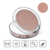 LUDROM Makeup lustro mini przenośne ładowanie LED składane makijaż makijaż LUSTRO