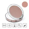 Mirrors led makeup mirror Mini portable led charging folding make up mirror filling light 3 times portable up mirror