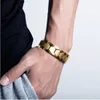 4 i 1 hälsa magnetisk terapi armband män smycken mode svart 4 element rostfritt stål armband bangles