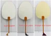 Vuxen DIY blank kinesisk fläkt förtjockad dubbel xuan papper dekorativa handfläkt traditionella hantverk bambu handtag fläkt