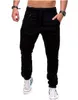 Herren-Jogginghose, Schwarz, Marineblau, Fitness, lässig, bedruckt, modische Jogger, Jogginghose, unten, lässige Herren-Designerhose