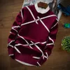 2018 nieuwe mode warme kasjmier trui mannen lange mouw slim fit dikke trui mannen casual heren kerst truien