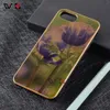 2021 Großhandel Holz TPU Blank Custom Design Pflanzenblumen Handyhüllen für iPhone 6s 7 8 Plus 11 12 Pro Xs Xr XMax Back Cover Shell