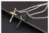 Mode Vrouwen Ketting Mannen Ketting 18k Goud 316L Rvs Cross hanger Kettingen Klassieke Luxe Kettingen hangers ketting