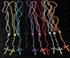 Chapelet Catholique Collier Chapelet En Plastique Bijoux Religieux Jésus Croix Crucifix Pendentif Colliers Nuit Lumious Collier drop shipping