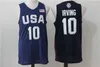 Mężczyźni 2016 USA Basketball Jerseys Dream Team 4 Stephen Curry Kyle Lowry DeMar DeRozan Thompson Demarcus Cousins ​​Harrison Barnes Dray1596364