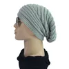 Chapéu elástico de malha gorro macio mulher quente viagem crochê boné casual masculino inverno ao ar livre chapéu de esqui dc958