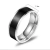 Anello dita in acciaio inox per uomini gioielli moda partito regalo anniversario classico accessori semplici rosso bianco nero 558