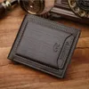 Export Hot Sale New style Mens Brand Designer leather luxury purse wallet short cross high quality Short Cross wallets for men free shipping