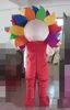 2019 Costume mascotte girasole colorato in vendita calda per adulti