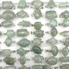 Cały 50pcs Natural Green Jade Pierścienie Modna Biżuter Pierścienia 297J