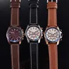 2020 Hochwertige 42 -mm -Herren -Uhr -Watch -Leder -Fashion Casual Military Quartz Sport Watch Alle Funktionen Arbeit Dropship Amani 234v