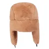 Lesov Épais Peluche Bomber Chapeau Chaud Chapeau D'hiver Pour Hommes Femmes Trapper Trooper Chapeaux Oreille Protéger Russe Neige Caps Earflap Bonnet Y200110