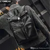 Fábrica Wholesale marca homens bolsa de alta qualidade couro de couro mochila multi-funcional compartimento compartimento saco de computador ao ar livre viagens de lazer de viagem Backp