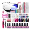 Żel Polski Nail Art Manicure Narzędzia Zestaw UV LED Lampa Nail Suszarka Kolory Gel Nail Polski DIY Narzędzia Zestaw Lakieru Gel