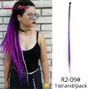 Dreads extensions hair 24 Inch Ombre Jumbo Braids Synthetic Braiding Crochet Blonde Pink Blue Grey Hair Extensions