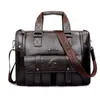 Mens Leather Bags Briefcase Handbags Shoulder Bags Laptop Male Casual Fashion Business Bag