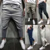 2018 새로운 남성 슬림 한 착용 도시 스트레이트 다리 바지 캐주얼 연필 조깅 카고 바지